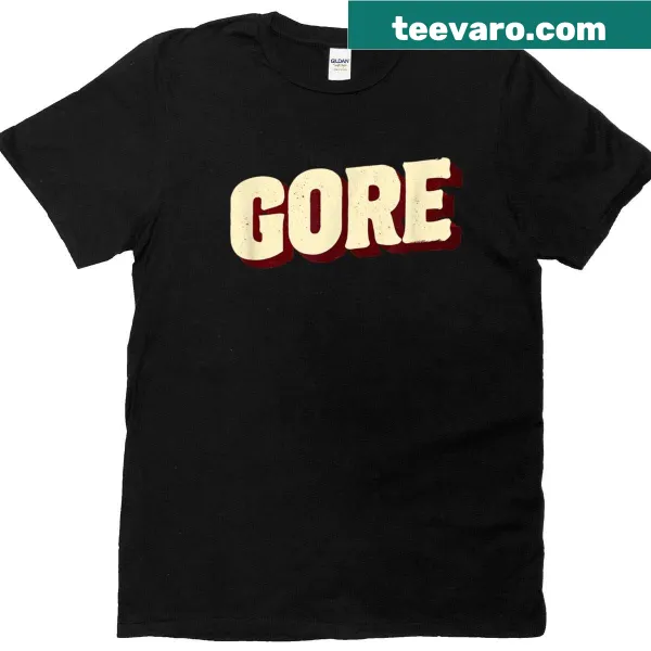 Bold gore logo graphic T-shirt for horror enthusiasts