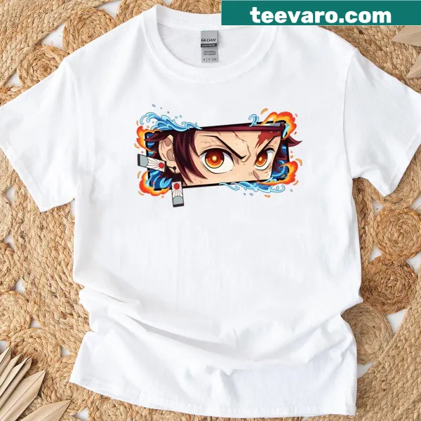 Illustrative crescent moon design on a T-shirt.
