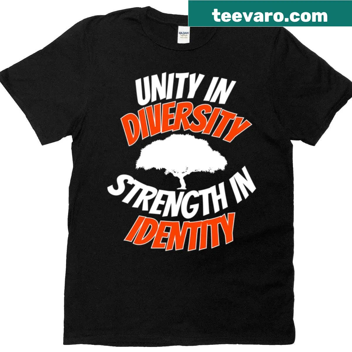 Unity in Diversity quote t-shirt — on a men's t-shirt