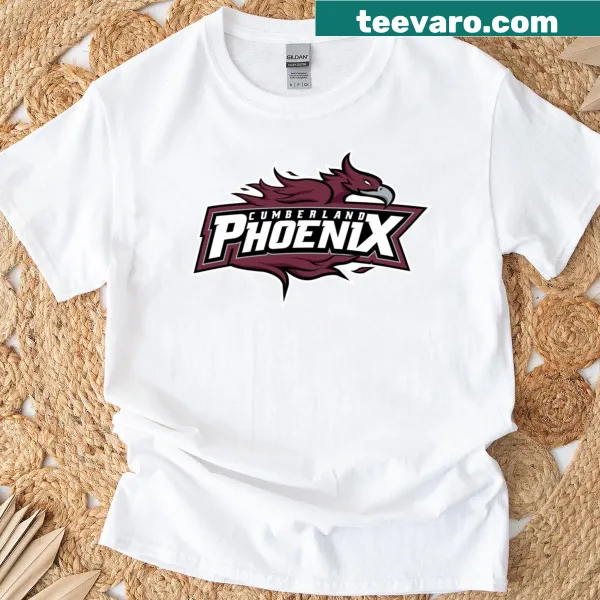 Cumberland University Phoenix logo printed on a tee