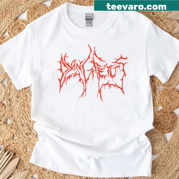 Distressed T-shirt featuring a graphic of a dying fetus for metal fans