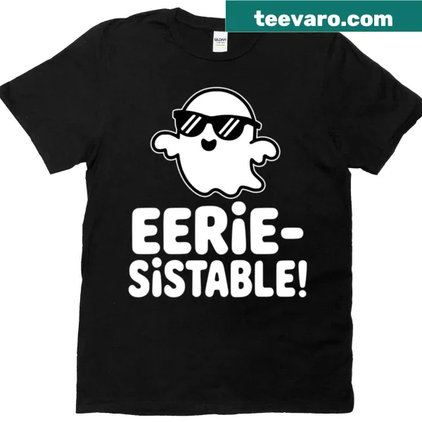 Funny T-shirt with ghost design and Halloween pun