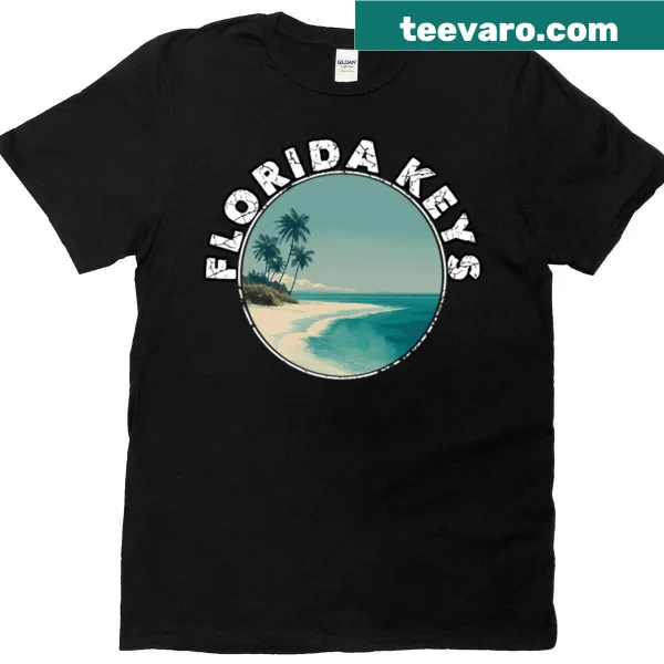 T-shirt with the words 'Florida Keys' in white lettering