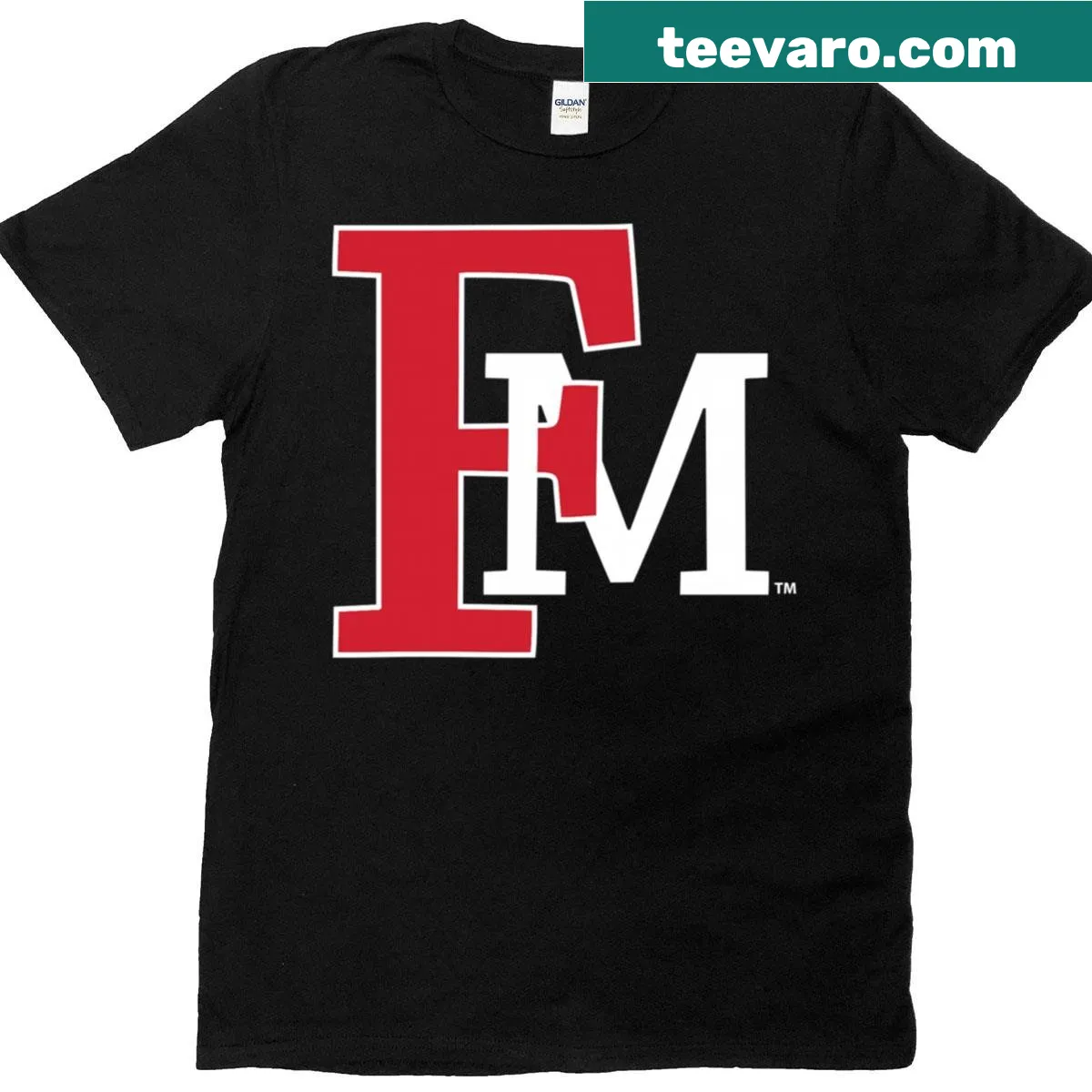 Francis Marion University Patriots logo T-shirt — on a men's t-shirt