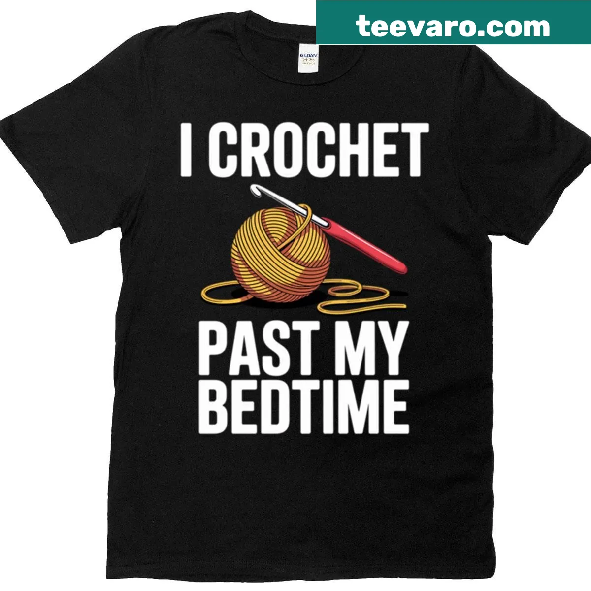 Creative crochet quote on a T-shirt — on a men's t-shirt