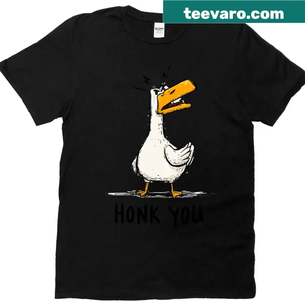 Angry goose humor typography t-shirt