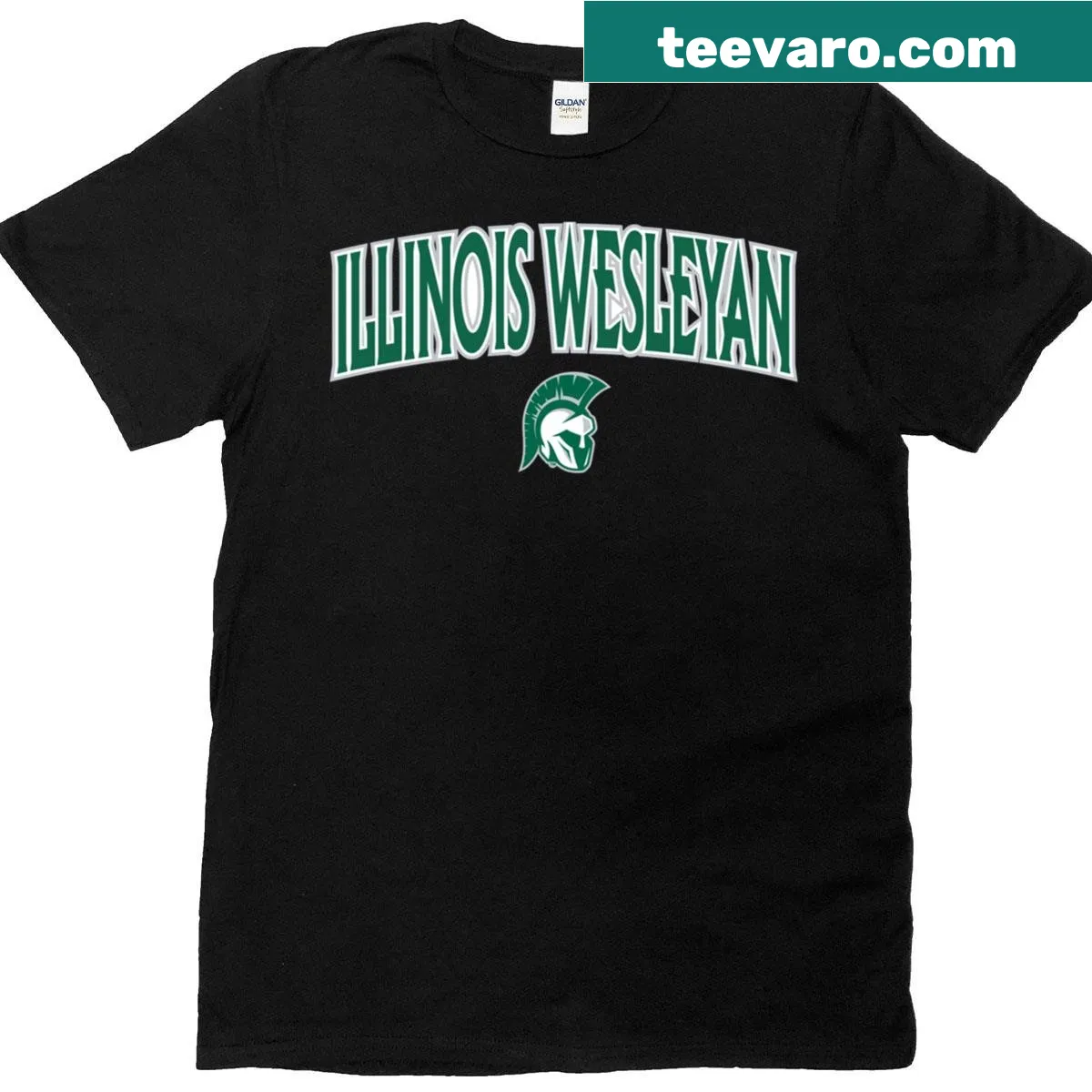 Illinois Wesleyan University Titans arch logo t-shirt — on a men's t-shirt