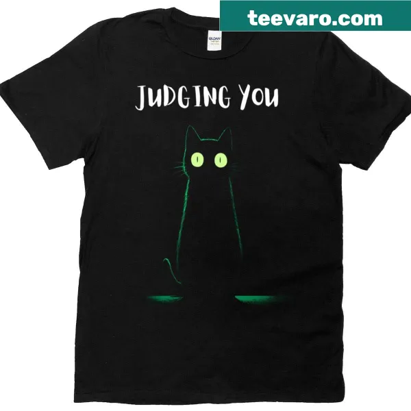 Minimalist cat design with a funny quote on a shirt