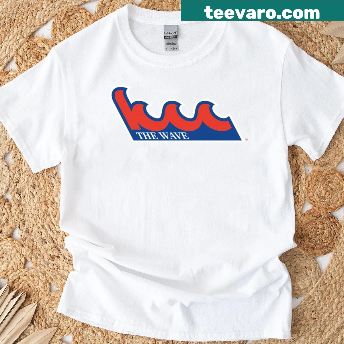 Kingsborough Community College primary logo on a t-shirt — on a men's t-shirt