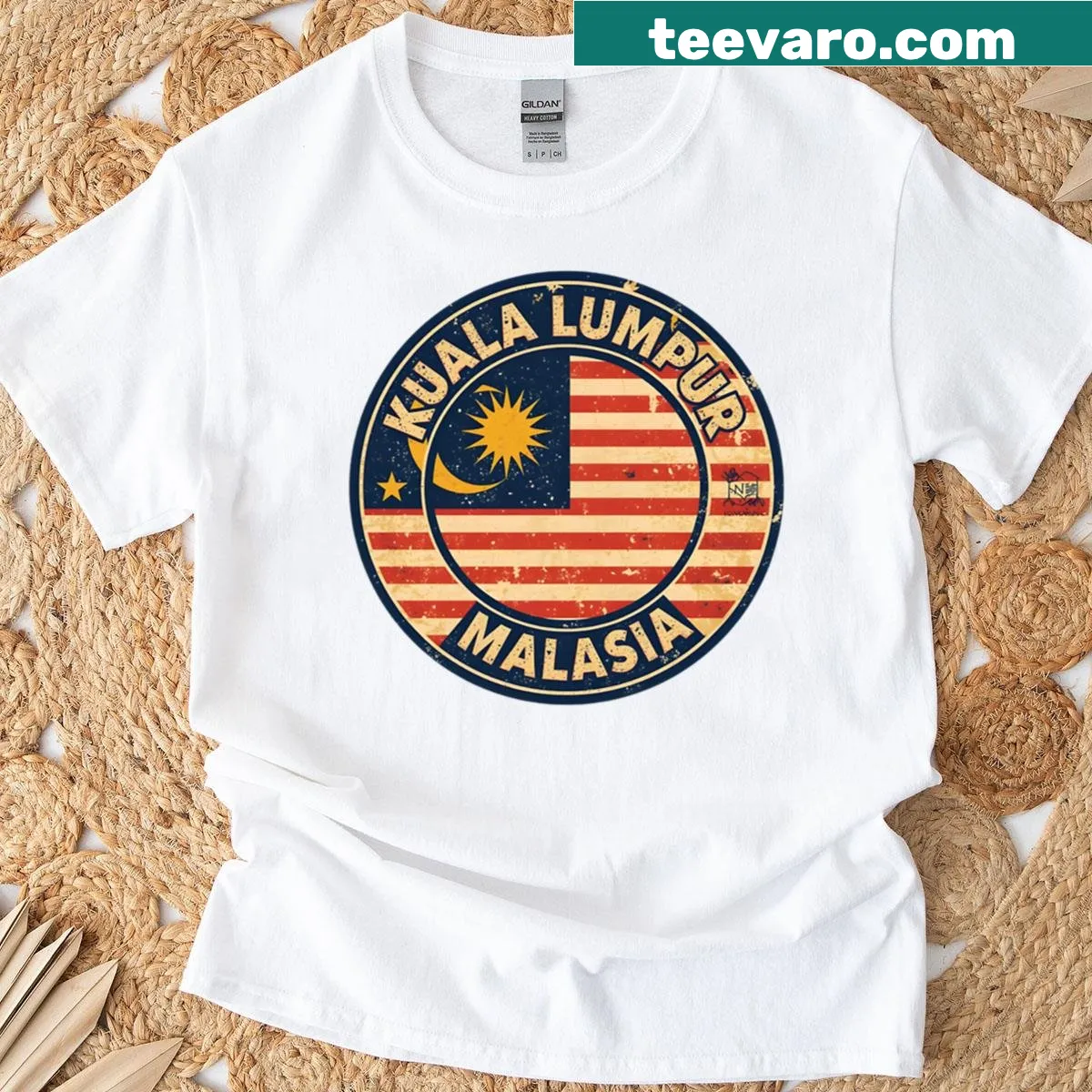 Kuala Lumpur T-shirt featuring iconic city landmarks — on a men's t-shirt