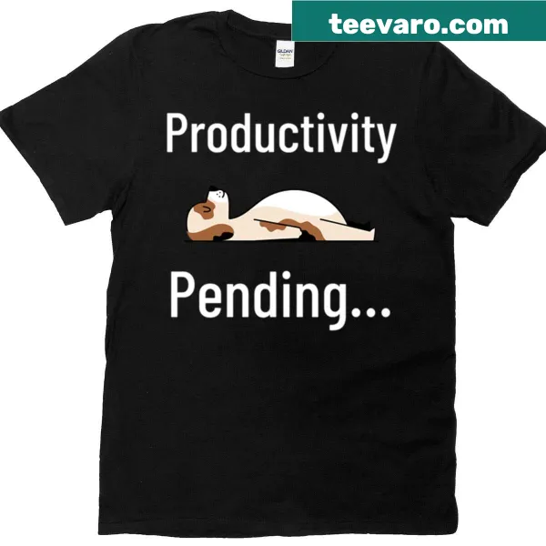 Cartoon dog relaxing design on a T-shirt for dog lovers