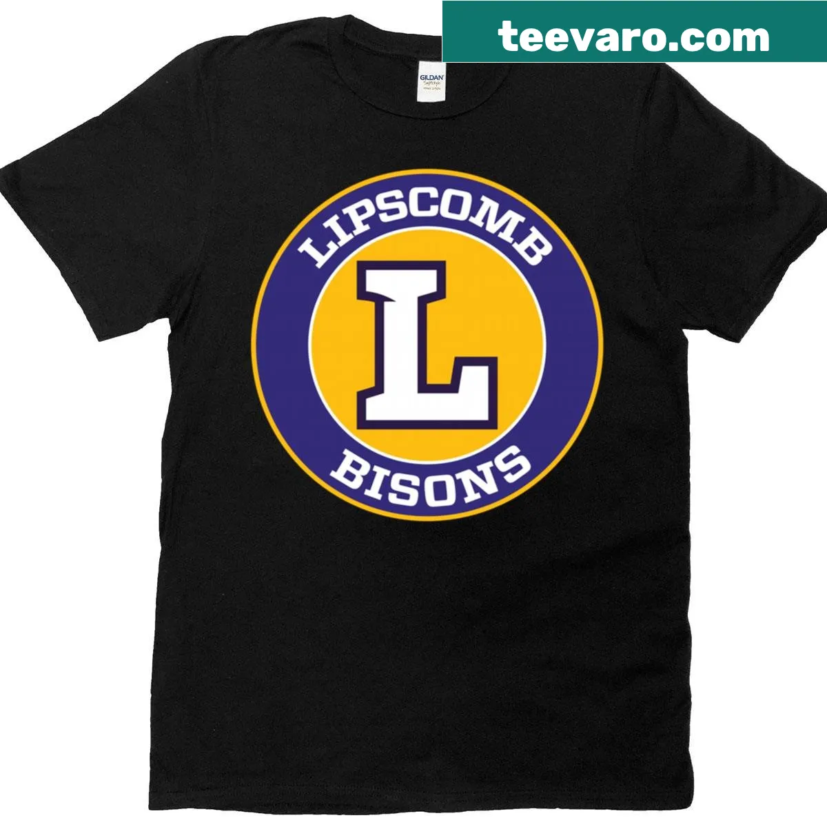 Lipscomb University T-shirt with Bison primary logo — on a men's t-shirt