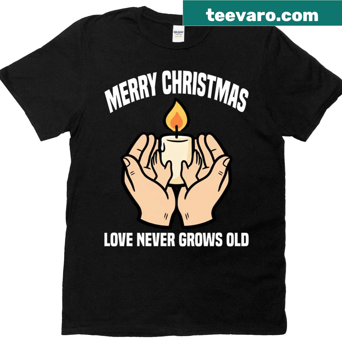 Sentimental Christmas message on a t-shirt. — on a men's t-shirt