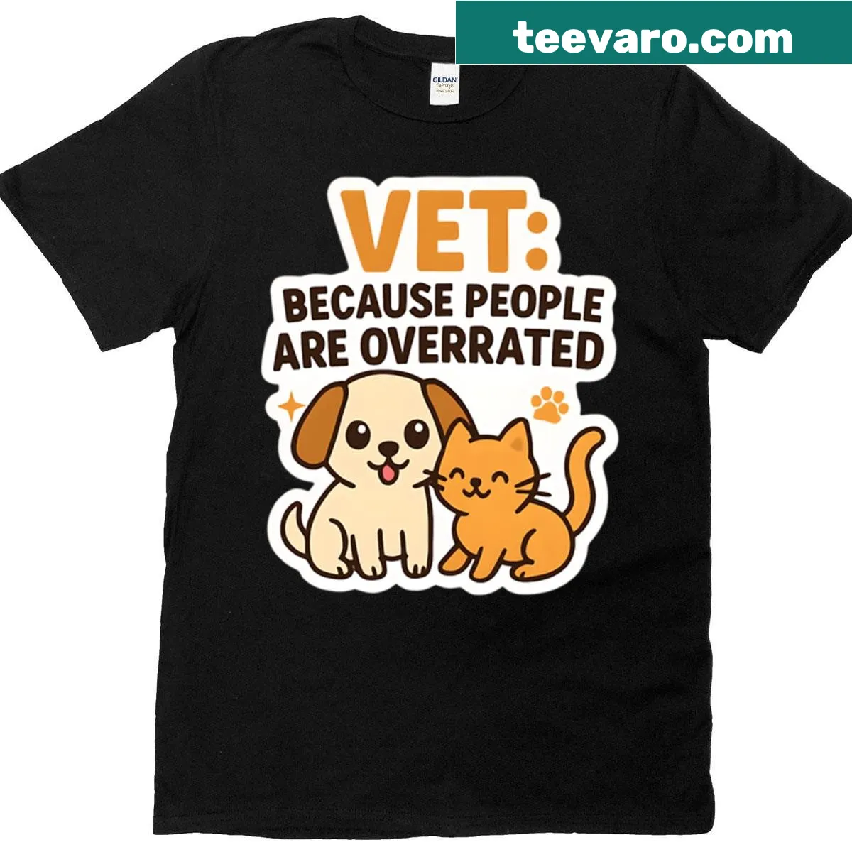 Oversized t-shirt with the phrase 'People Are Overrated' in fun typography — on a men's t-shirt