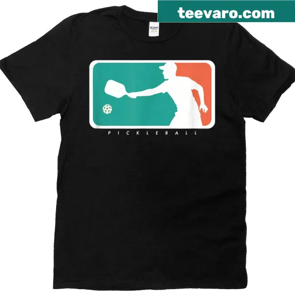 Retro badge graphic t-shirt for pickleball lovers