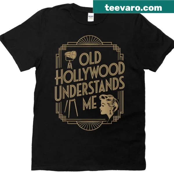Retro T-shirt celebrating classic Hollywood filmmaking