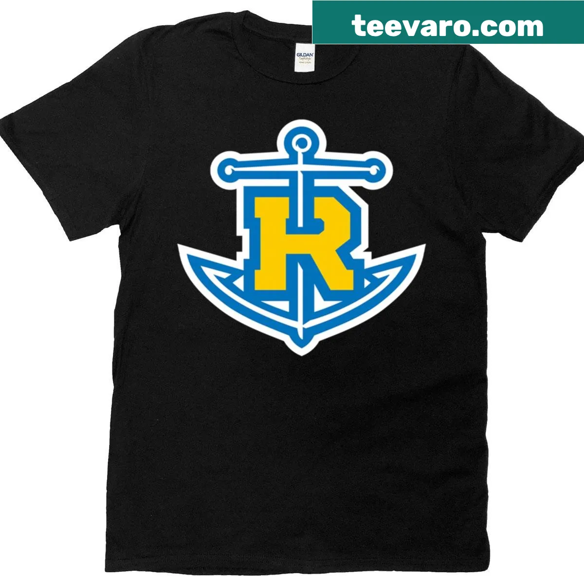 T-shirt featuring Rollins College Tars primary logo — on a men's t-shirt