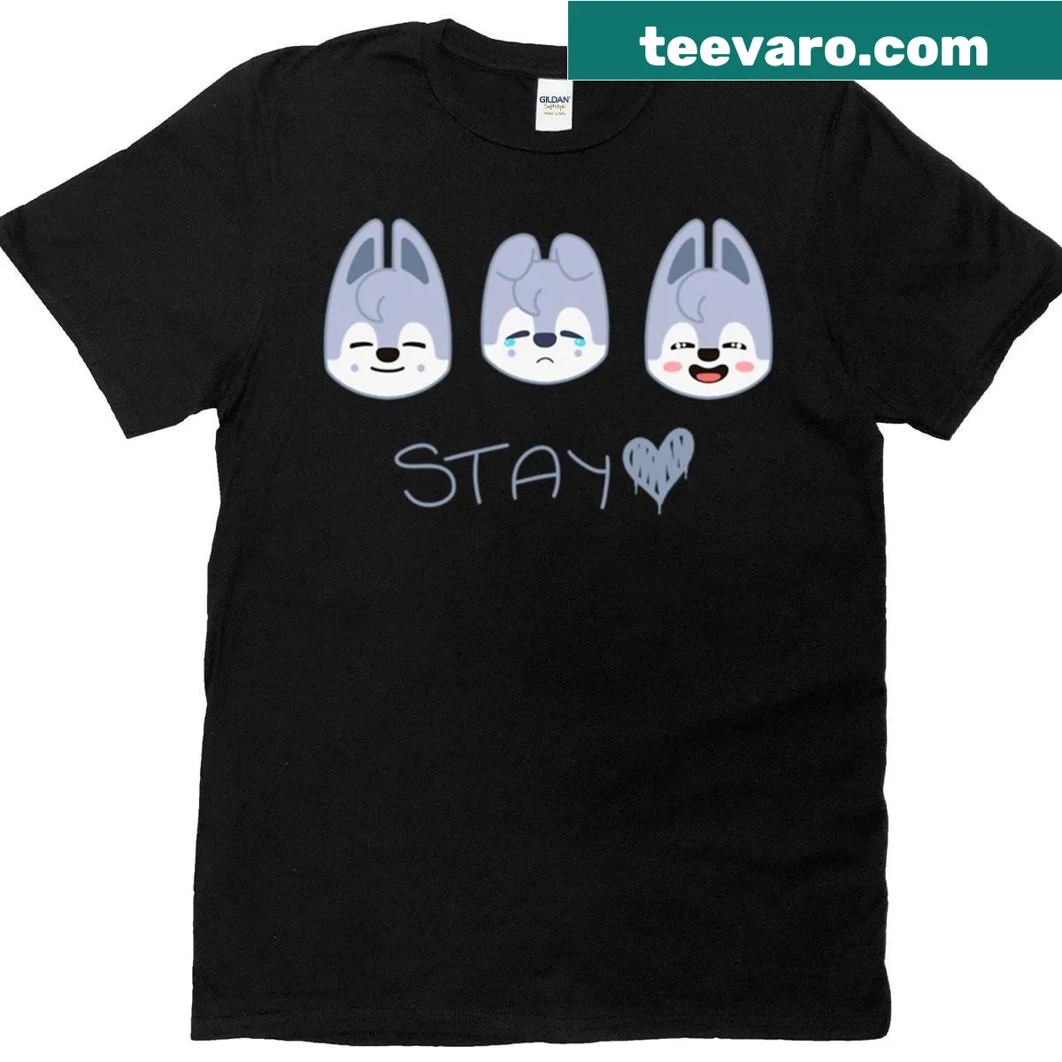 Stray Kids Bang Chan Skzoo character graphic on a t-shirt — on a men's t-shirt