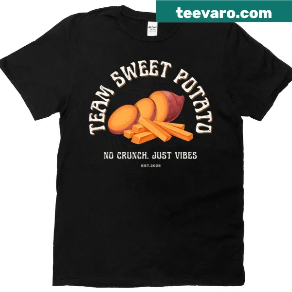 Funny sweet potato T-shirt with a playful slogan for food lovers