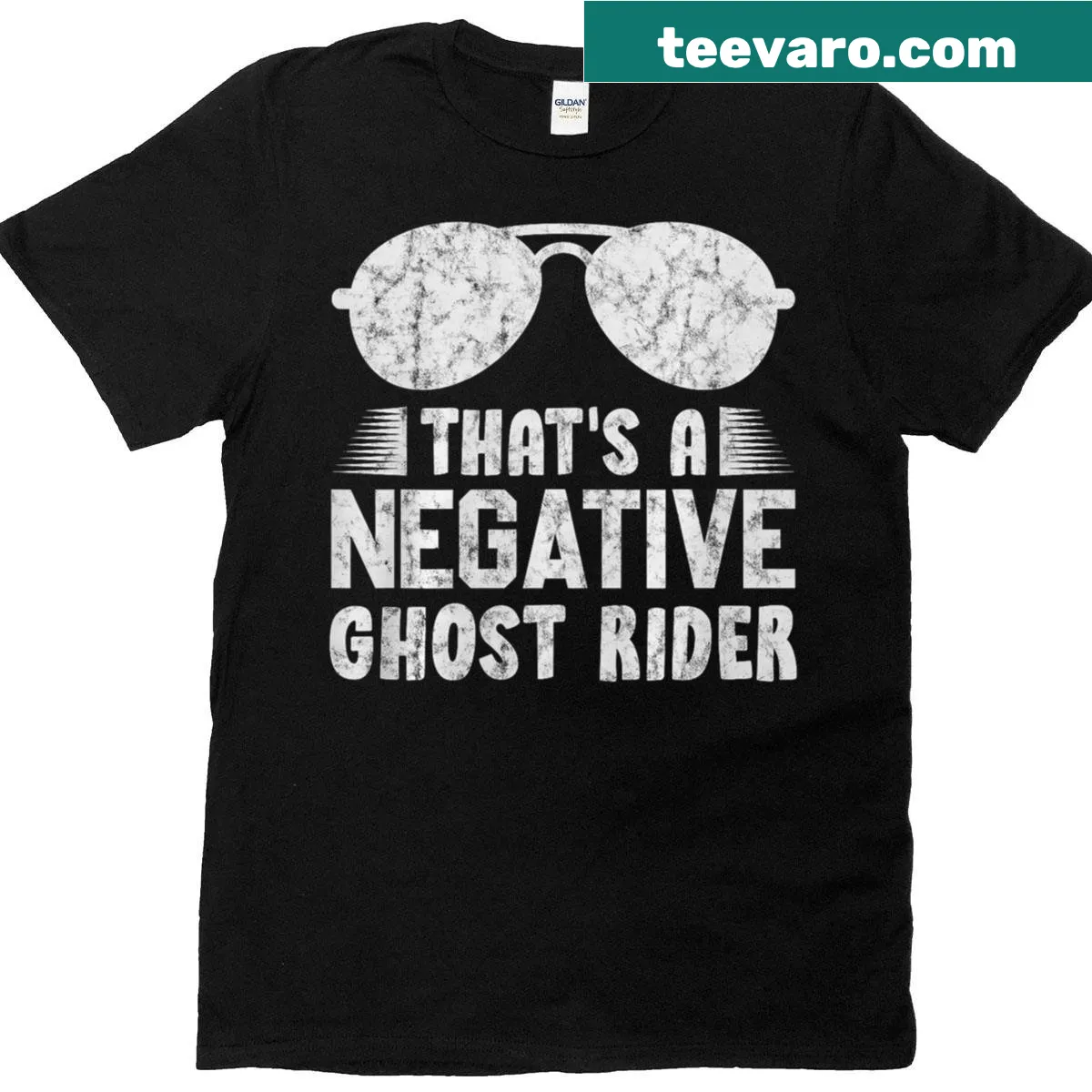 That's A Negative Ghost Rider T-shirt with a humorous movie pun — on a men's t-shirt