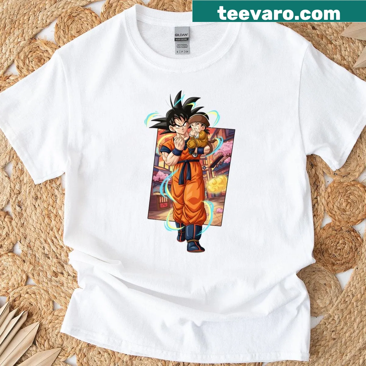 T-shirt with bold text stating 'The Best Father' in stylish typography — on a men's t-shirt