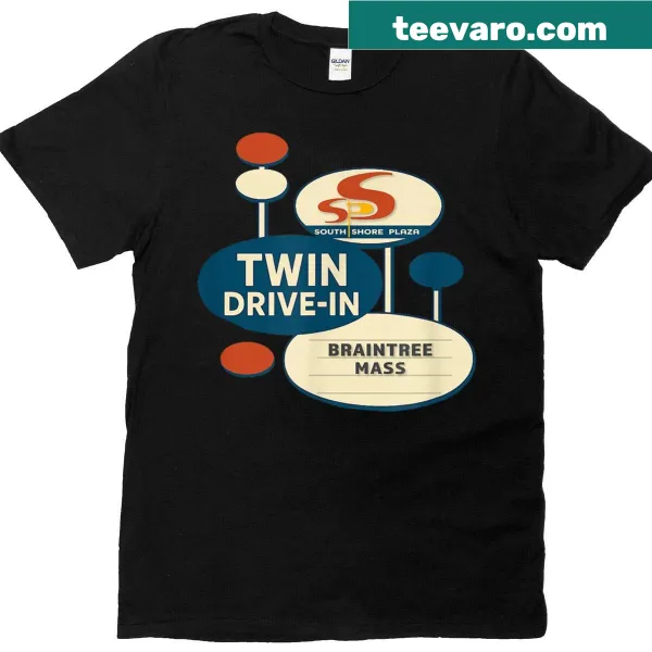 Vintage retro Braintree drive-in movie theatre T-shirt