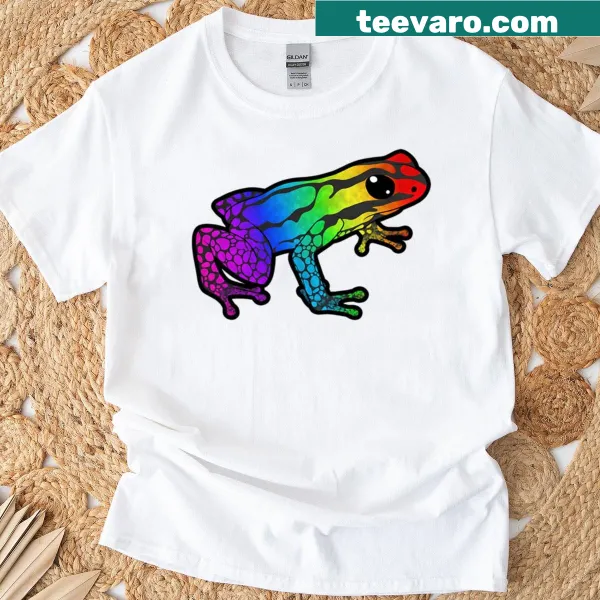 Cartoon frog design on T-shirt