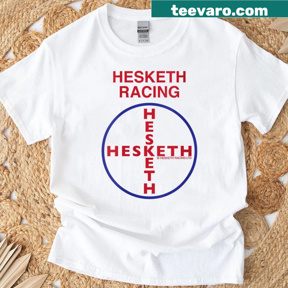 Hesketh Racing logo on a retro women's T-shirt — on a men's t-shirt