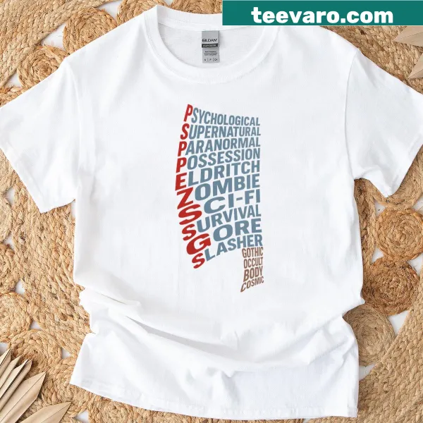 Horror movie genre t-shirt for women