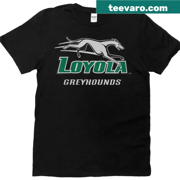 Loyola University Maryland Greyhounds logo T-shirt for women.