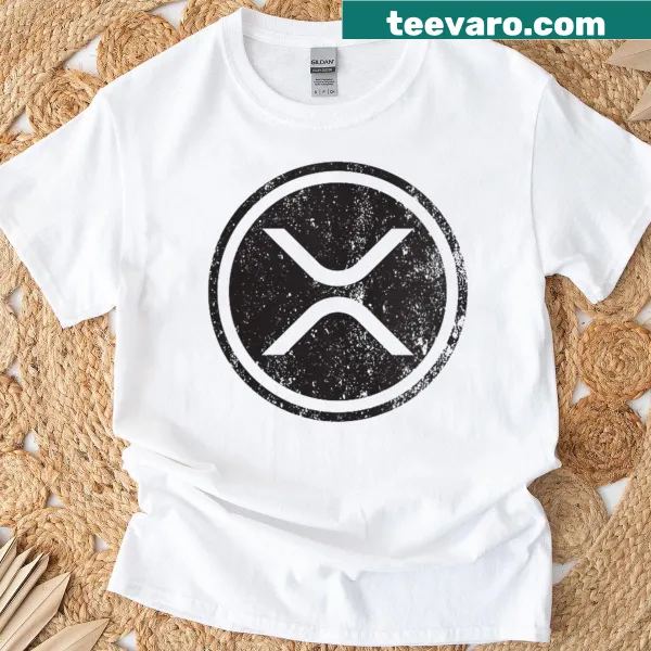 Vintage distressed Ripple XRP logo T-shirt