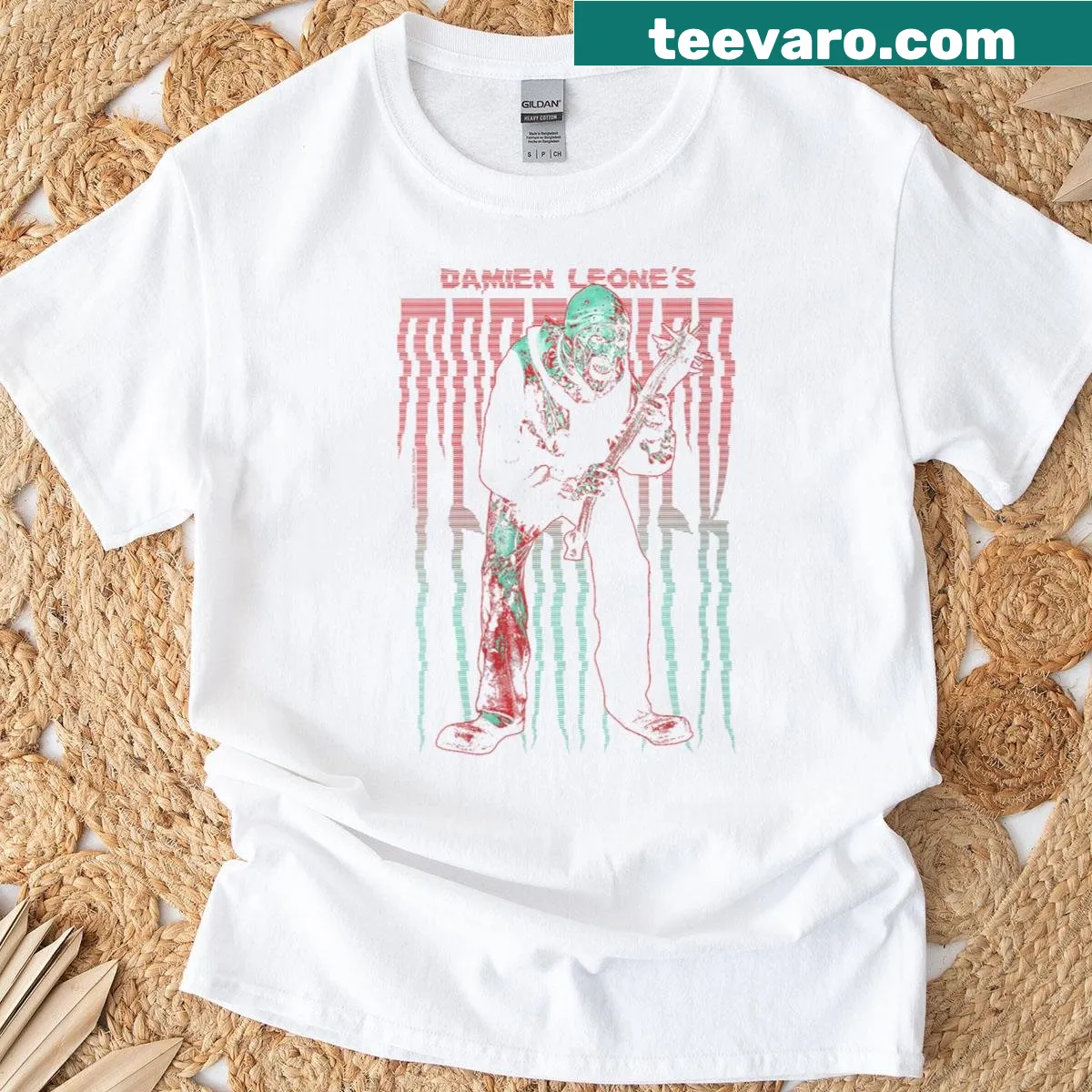 Shirt featuring 'Terrifier' logo with Art the Clown design — on a men's t-shirt
