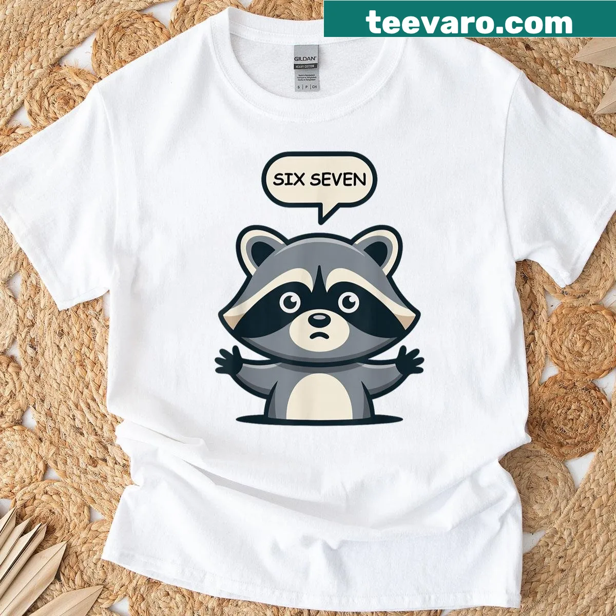 Humorous Halloween t-shirt featuring a raccoon meme design — on a men's t-shirt