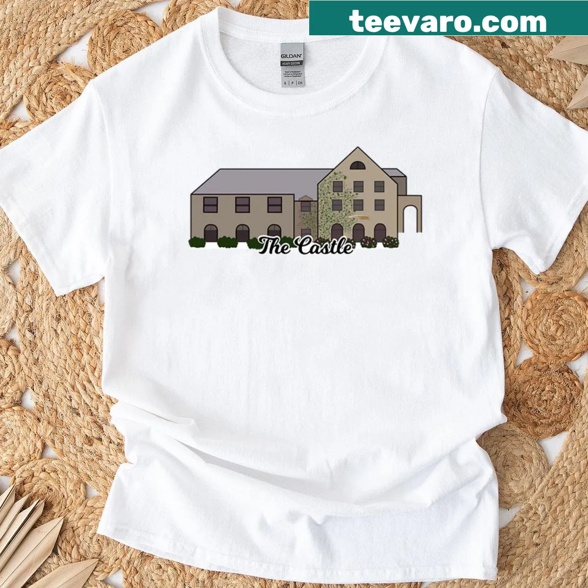 Oversized T-shirt featuring Xi D Rho Chapter design — on a men's t-shirt