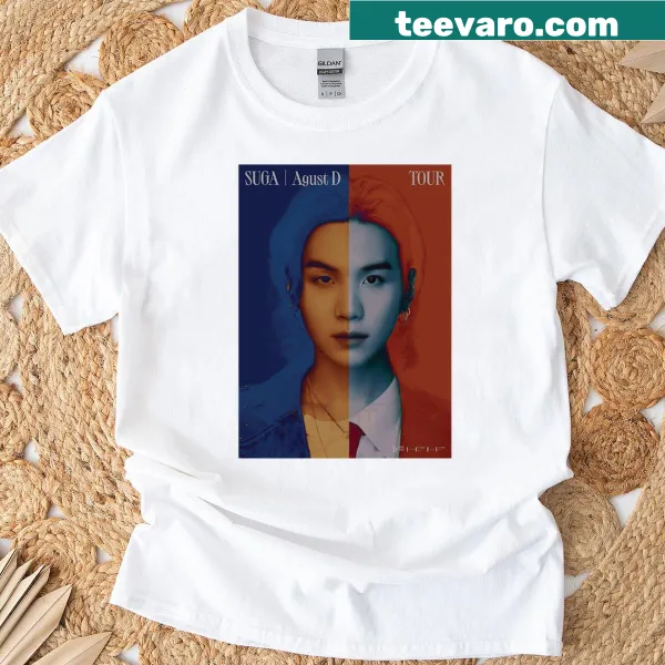 Agust D World Tour t-shirt with bold typography and graphics