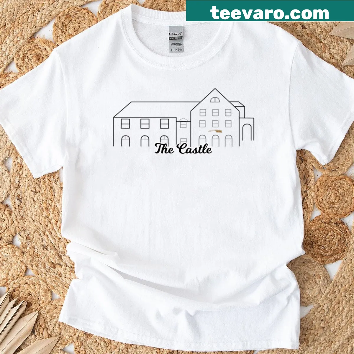 Alpha Xi Delta Rho Chapter emblem on T-shirt — on a men's t-shirt