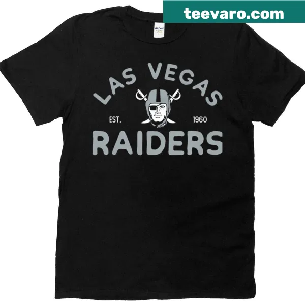 Artistic T-shirt showcasing the Las Vegas Raiders logo