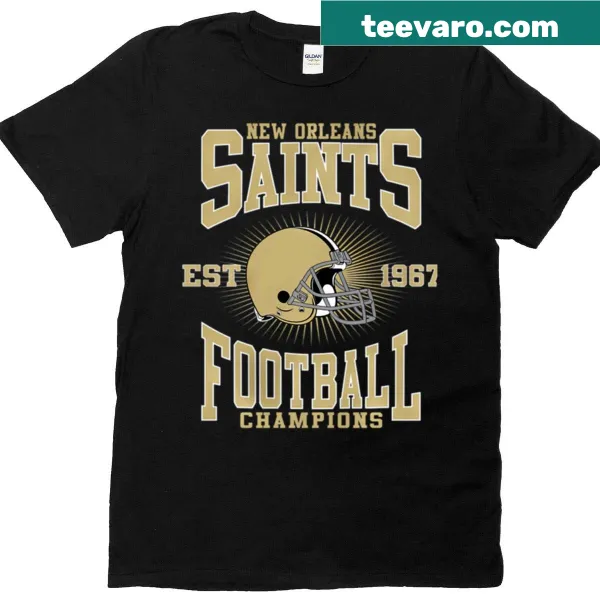 New Orleans Saints t-shirt with artistic logo design