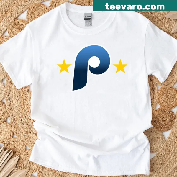 Artistic representation of the Philadelphia Phillies on a T-shirt