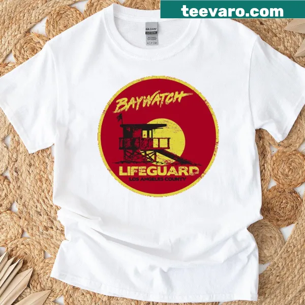Lifeguard emblem T-shirt inspired by Baywatch