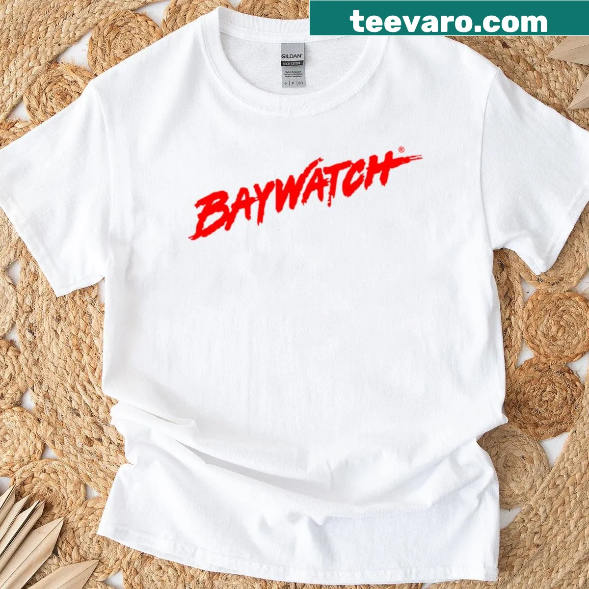 Dwayne Johnson-inspired Baywatch T-shirt for fans. — on a men's t-shirt