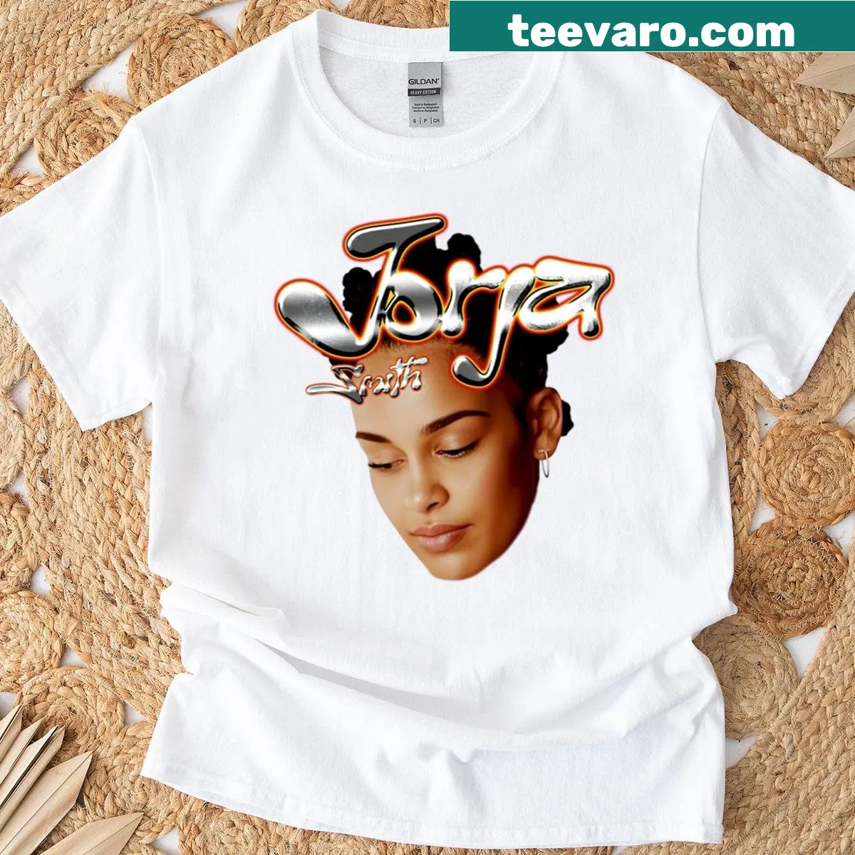 Bold typography T-shirt celebrating soul singers. — on a men's t-shirt