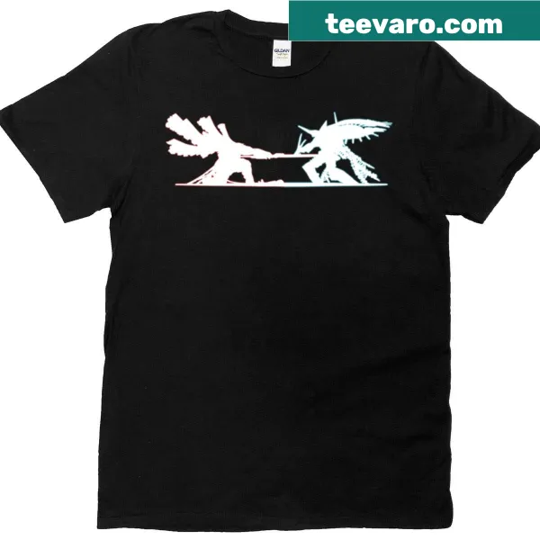Epic Bionis vs Mechonis graphic t-shirt for gamers