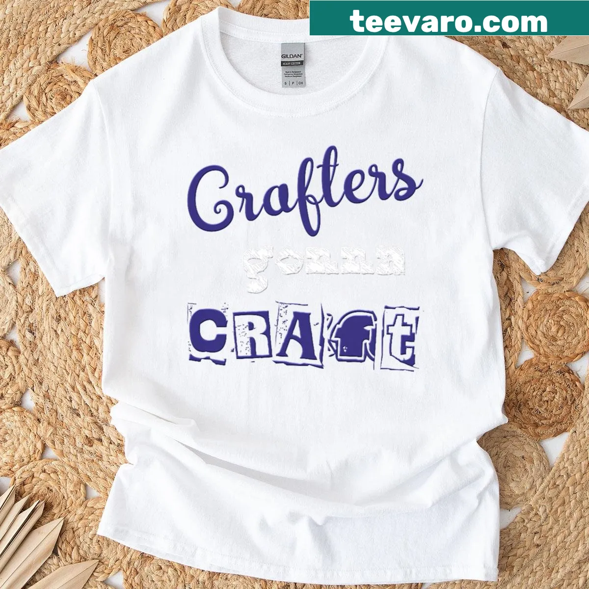 Fun typography t-shirt for enthusiastic crafters — on a men's t-shirt