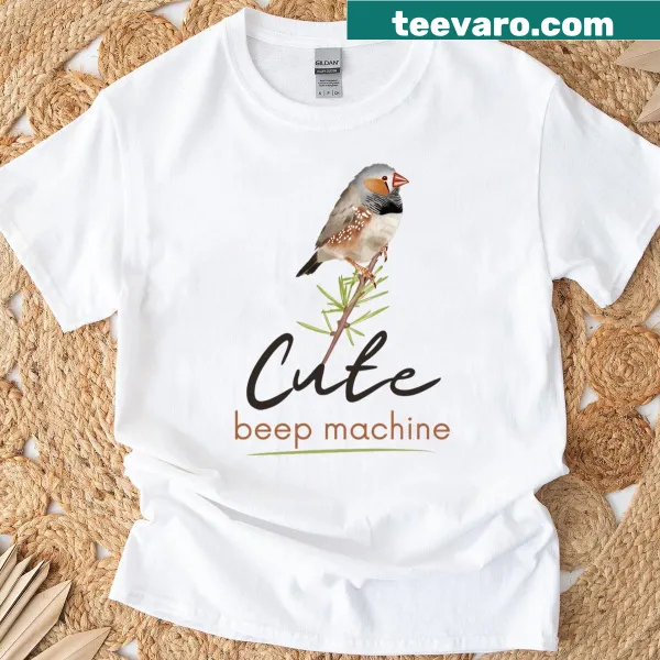 Funny 'Beep Machine' graphic text on shirt