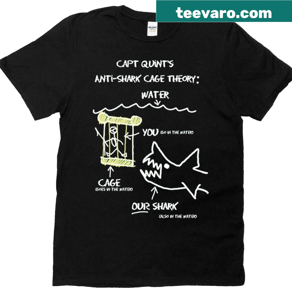 Witty shirt with 'Farewell And Adieu' text — on a men's t-shirt
