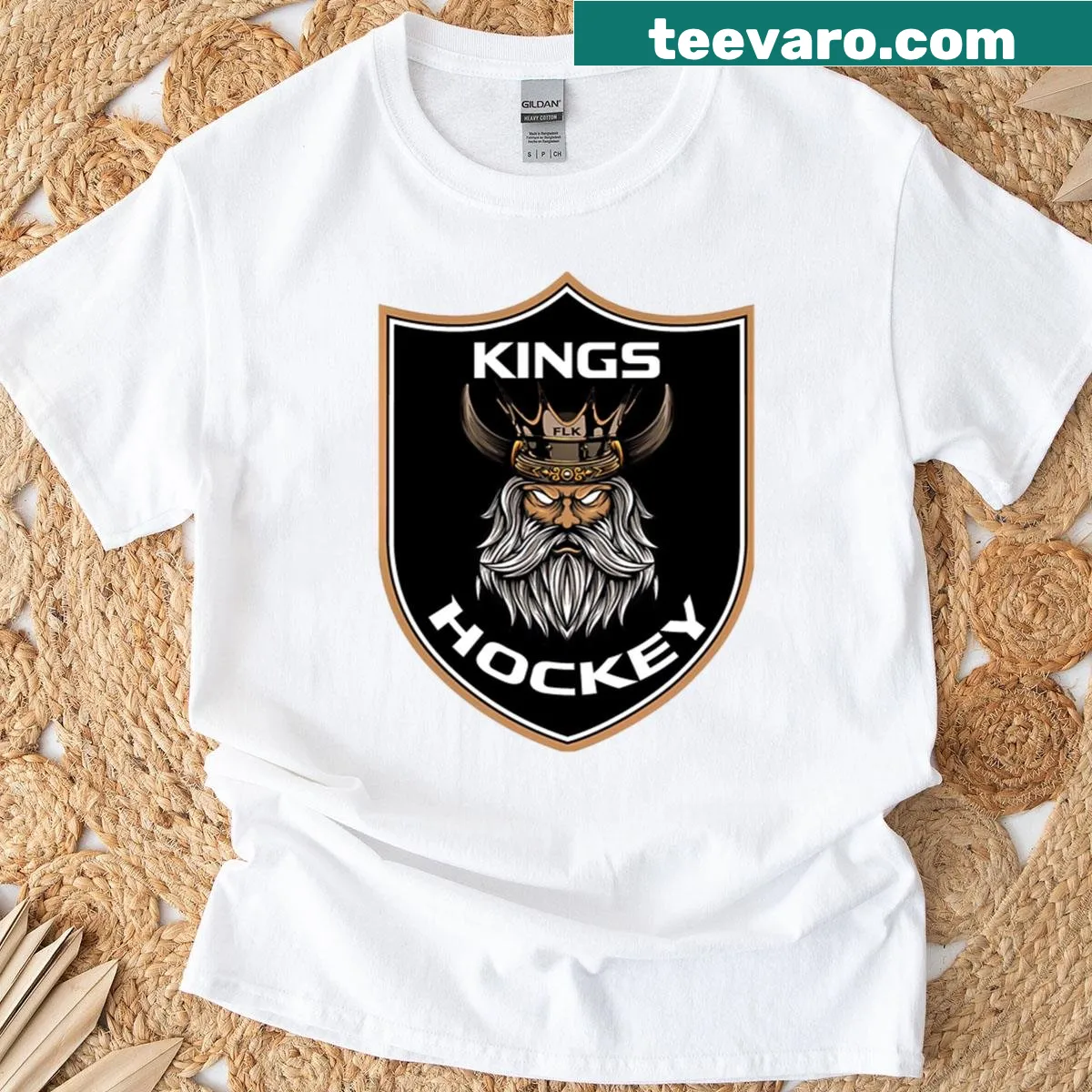 Florida Kings Hockey logo on a T-shirt — on a men's t-shirt