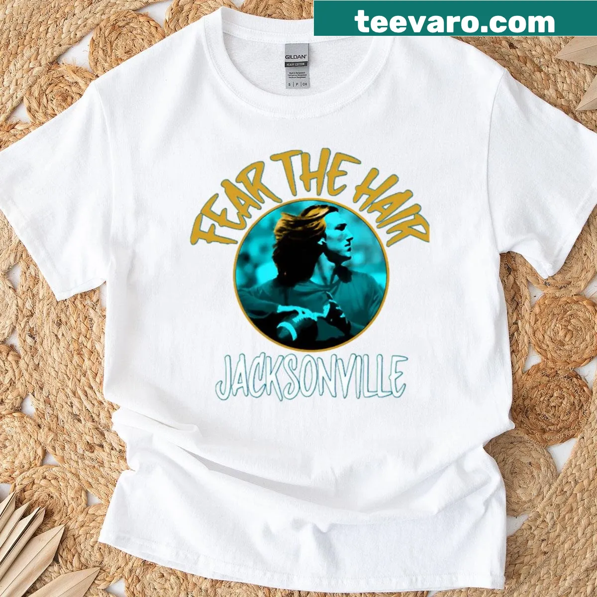 Jacksonville Jaguars football T-shirt featuring team emblem — on a men's t-shirt