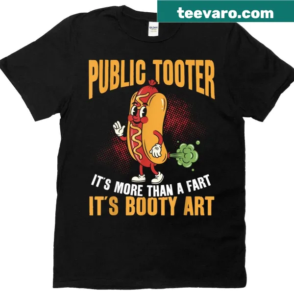 Graphic T-shirt with humorous adult humor text about tooting