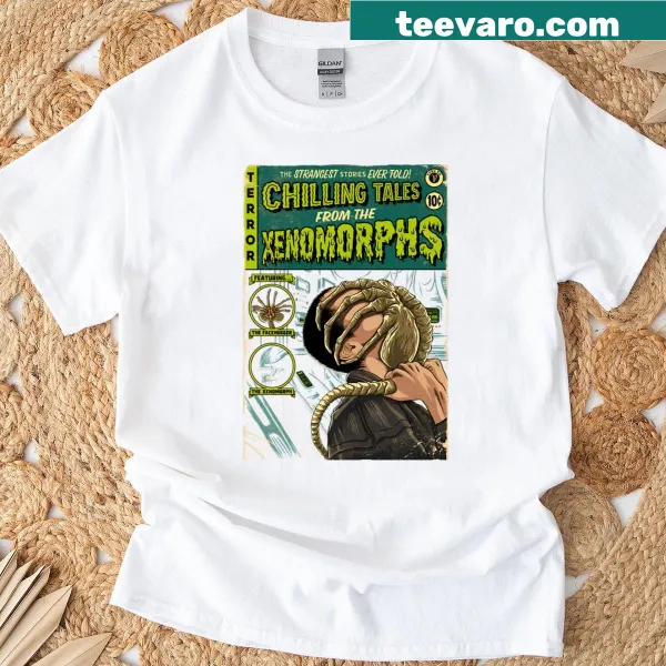 Vintage horror movie logo graphic t-shirt